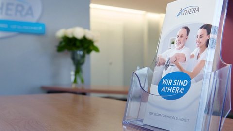 Flyer der Athera Physiotherapie in Essen-Werden